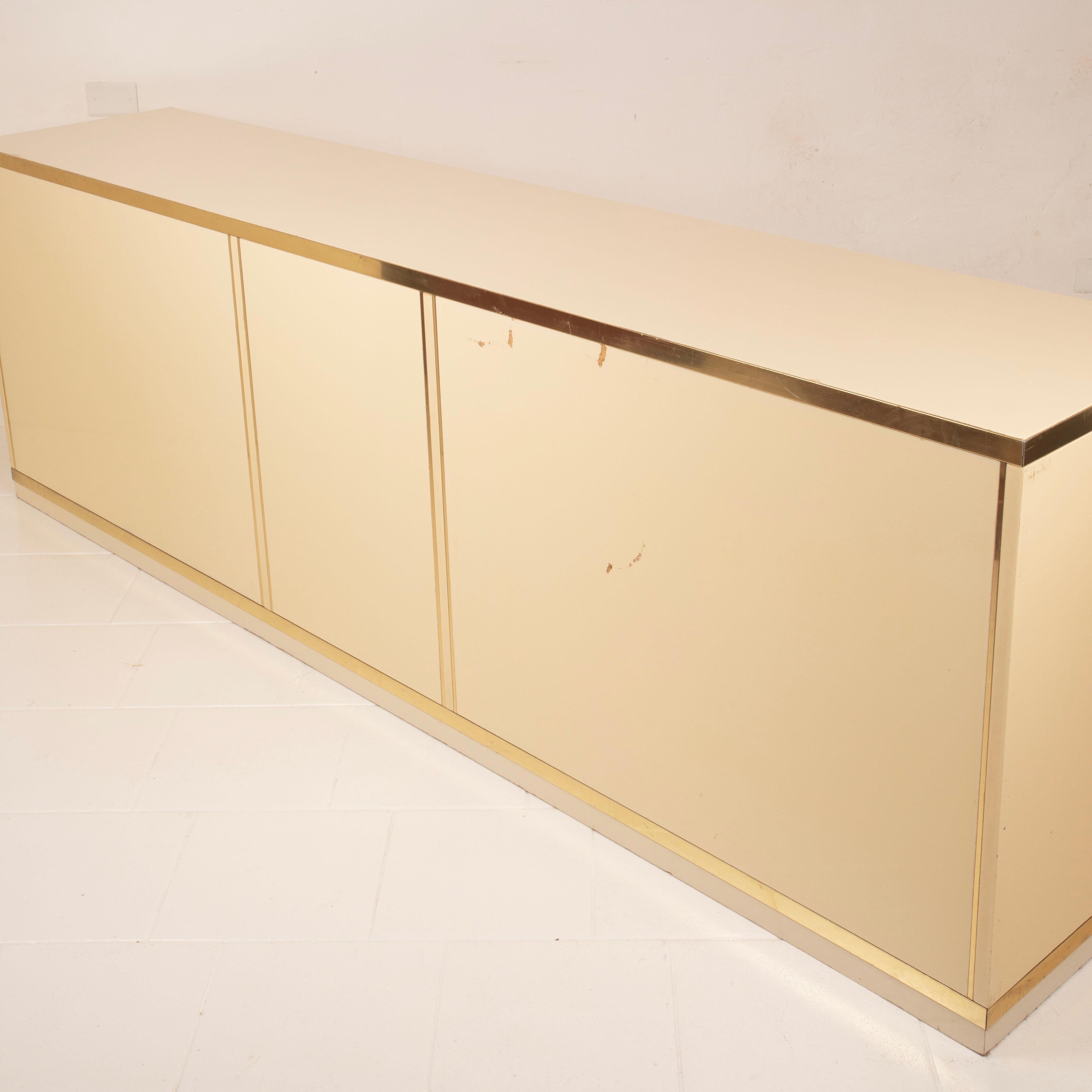 Willy Rizzo Hollywood Regency Sideboard for Mario Sabot 1970