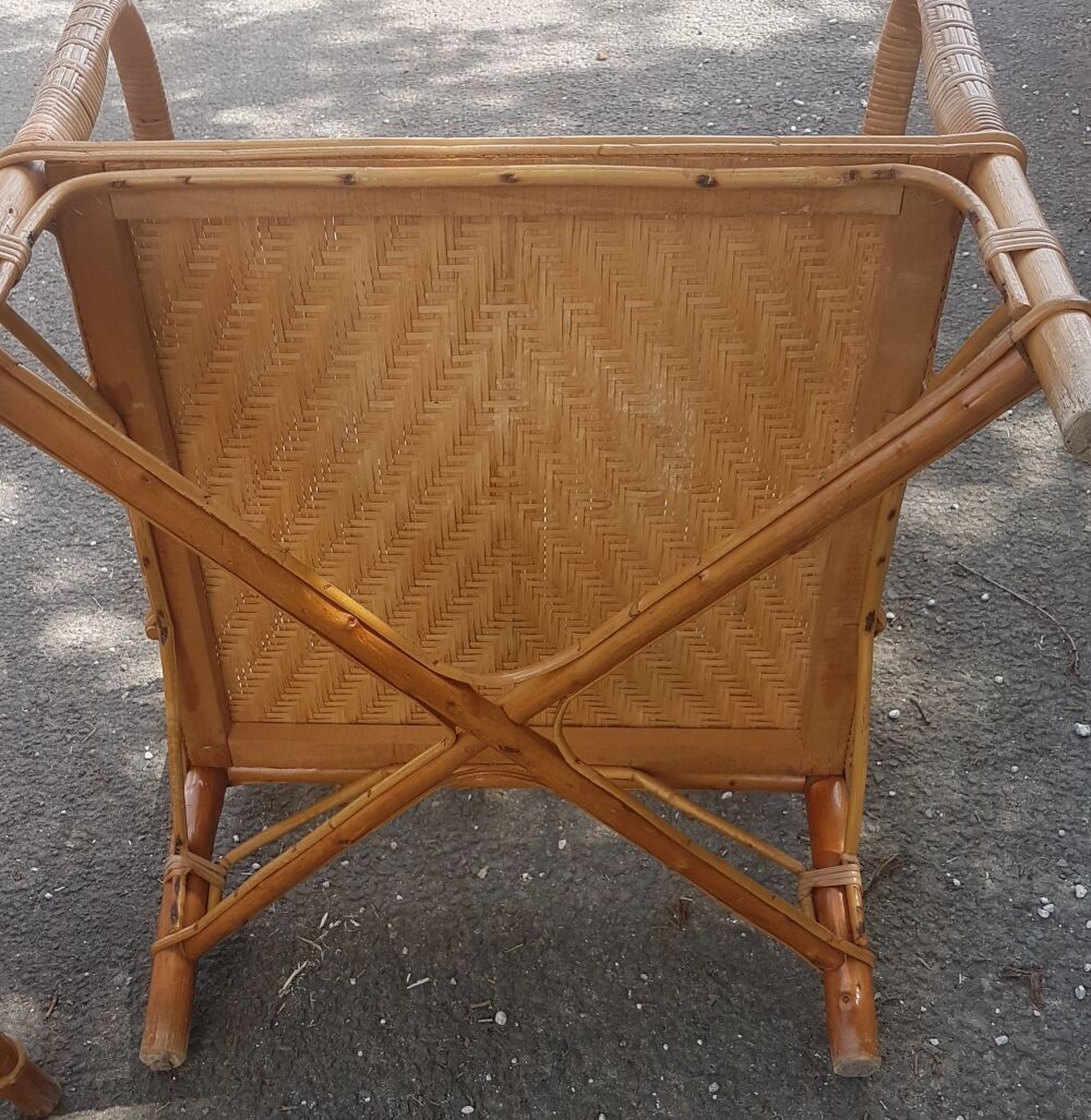 Old rattan chairs