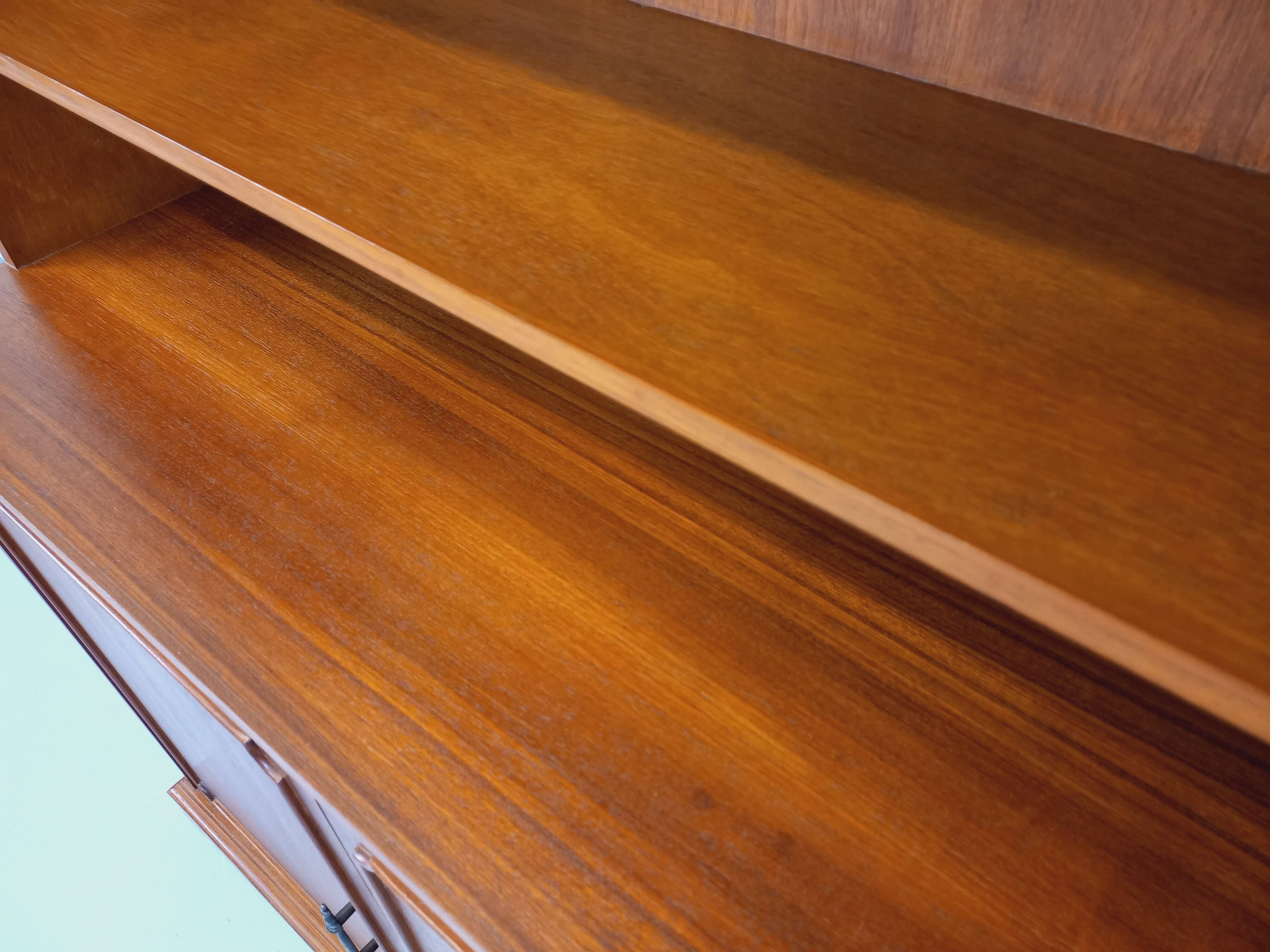 Vintage teak storage bookcase from the 60s