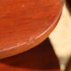 Pair of oak veneered tripod bedside tables 1950