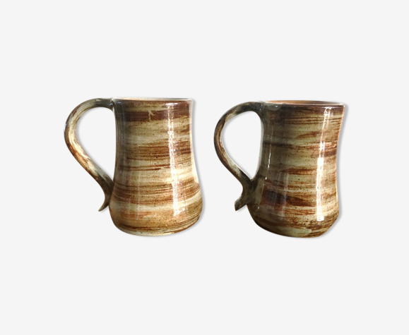 2 pots en grès