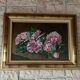 Oil on canvas peonies in bouquet