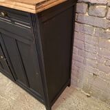 Vintage Parisian black patinated buffet