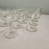 19 Louis Philippe style champagne glasses