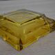Murano Sommerso ashtray with leather support