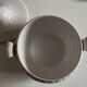 Neoclassical Festons Pierre Motton earthenware soup tureen from Gien, 1970
