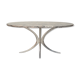 Chrome and marble table, Italy 1970
