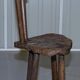 French nursing chair hand-carved in chestnut around 1760