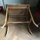 Rattan side table