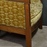 Pair of "Bergère" Armchairs in Mahogany, Empire Period – Early 19th Century