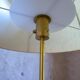 Lampe sur pied en laiton et cuir moderne milieu du siècle Atelje Lyktan, Suède