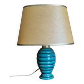 Lampe de chevet vintage années 50 en céramique verte
