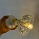 Vintage blue-tinted glass lampshade - tableware collection