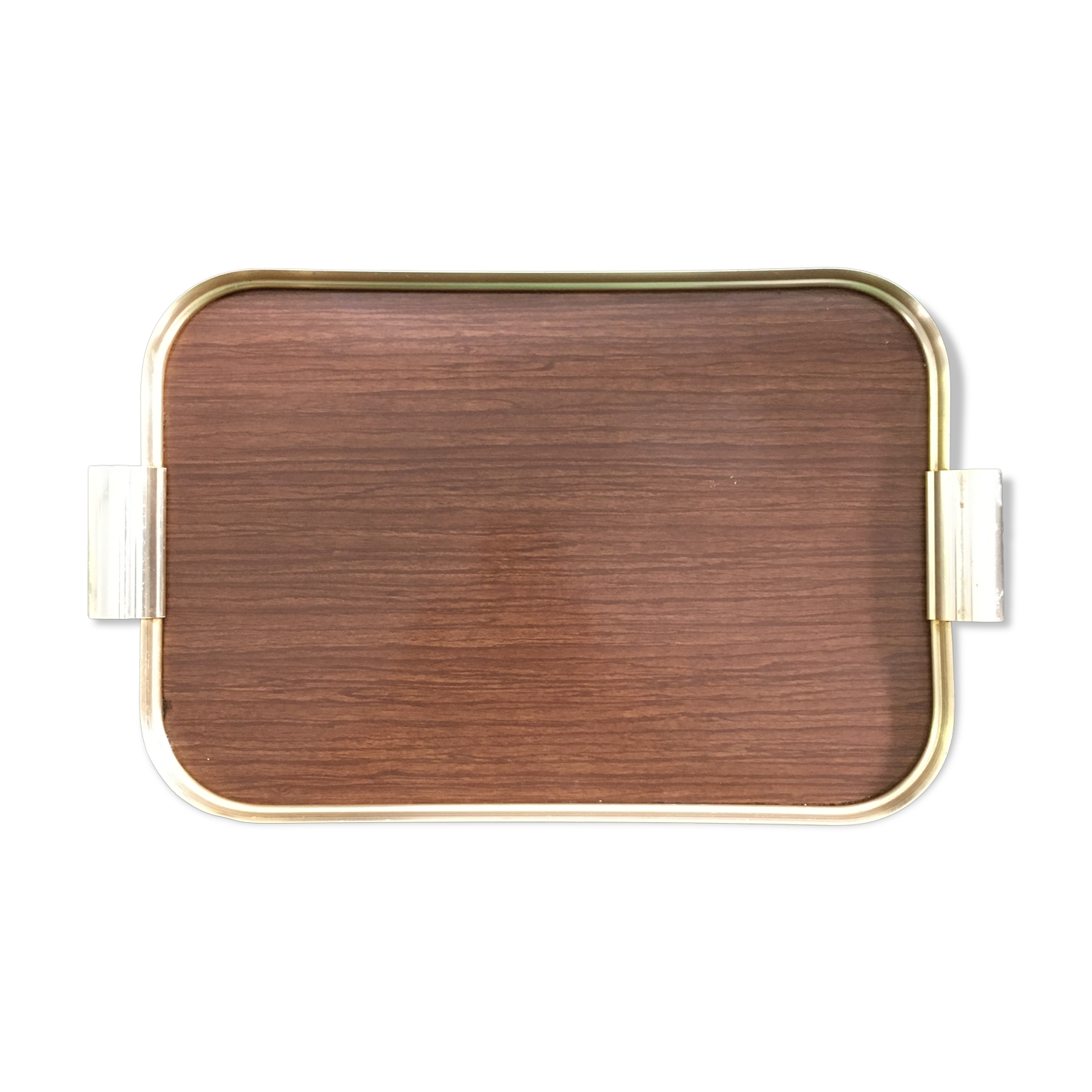 Formica and brass tray