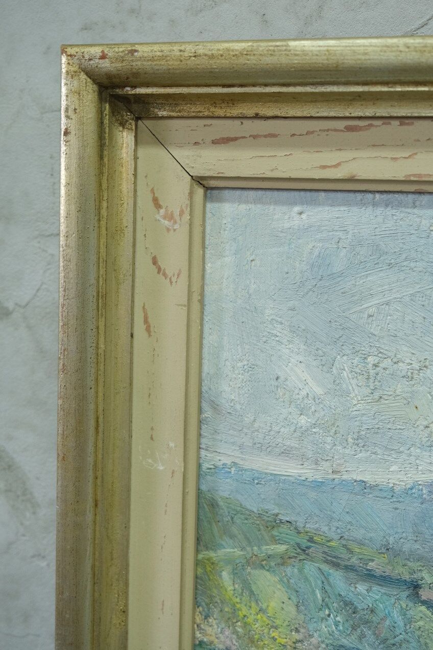 Carl Berndtsson, Swedish Modern Landscape, 1960s, Oil on Canvas, Framed