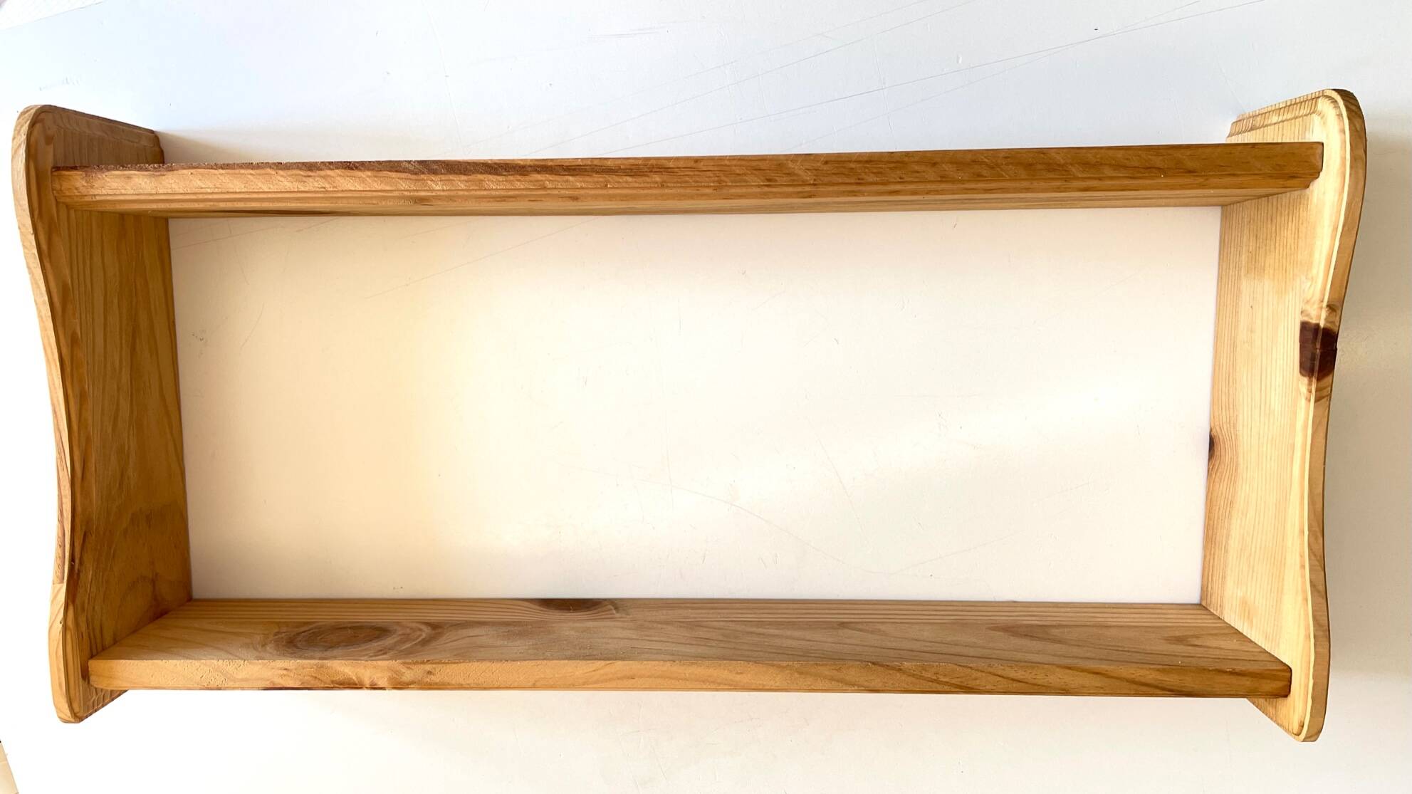 Vintage raw wood shelf