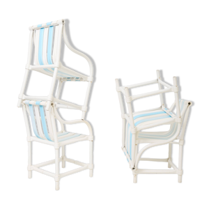 4 chaises de jardin ''Sea