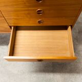 Scandinavian high enfilade 1960 solid teak