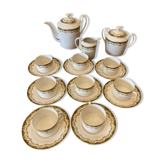 Service à thé en porcelaine fine de Limoges fin XIXe début XXe