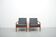 2x Model 121 Paper Knife armchairs by Kai Kristiansen for Magnus Olsen