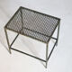 Set of two green Mathieu Matégot side tables, 1950s