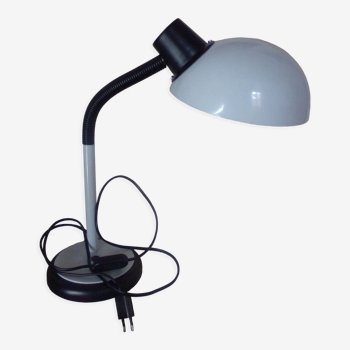 Lampe de bureau blanche articulee , vintage