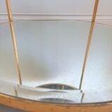 Old mirror pedestal table