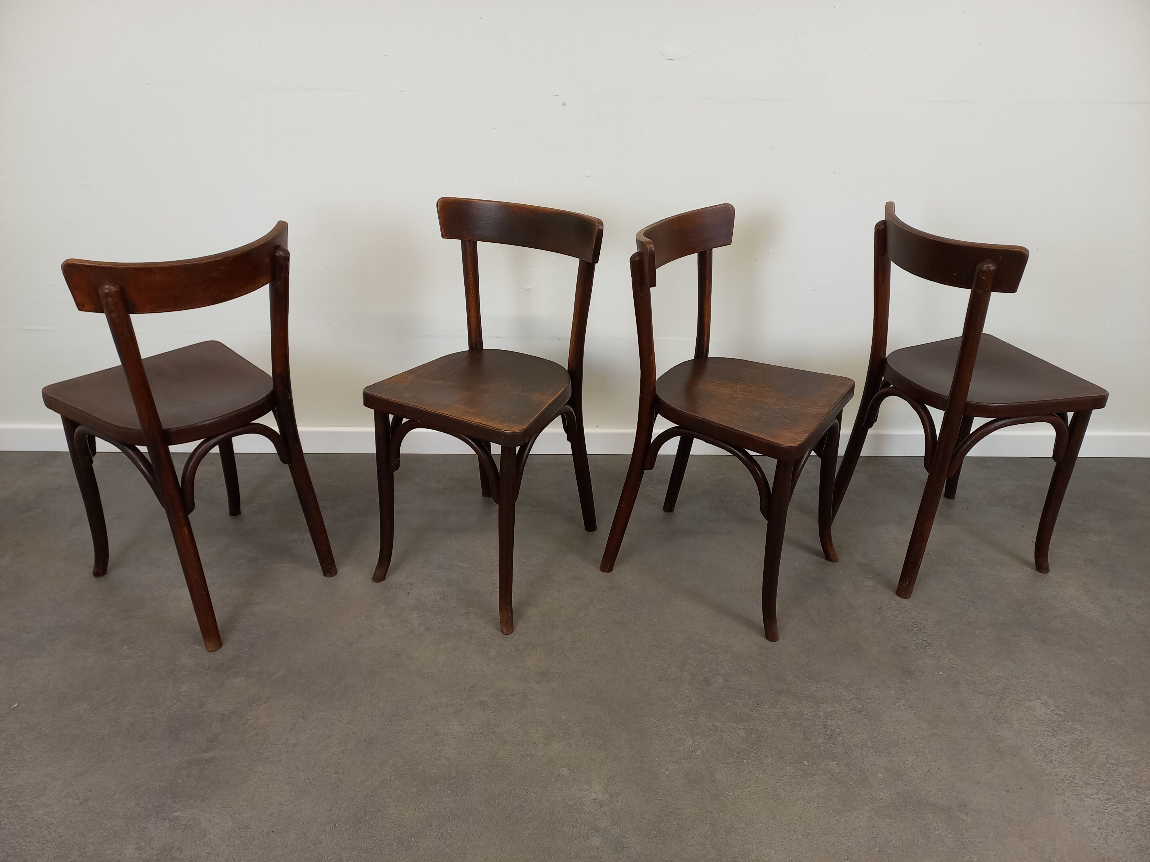 Vintage bistro chairs lot of 4