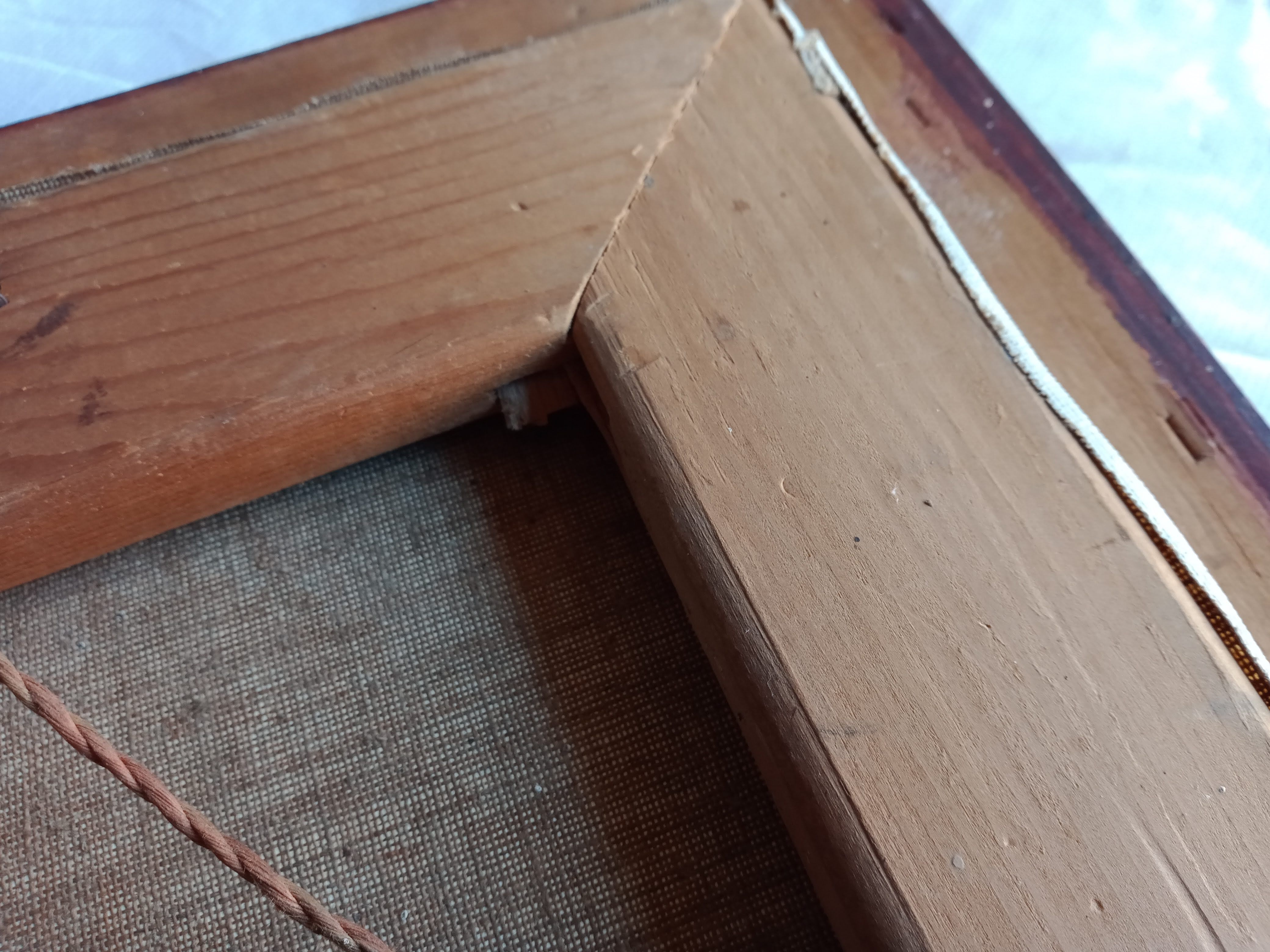 oil on canvas painting dated mountain landscape signed