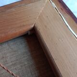 oil on canvas painting dated mountain landscape signed