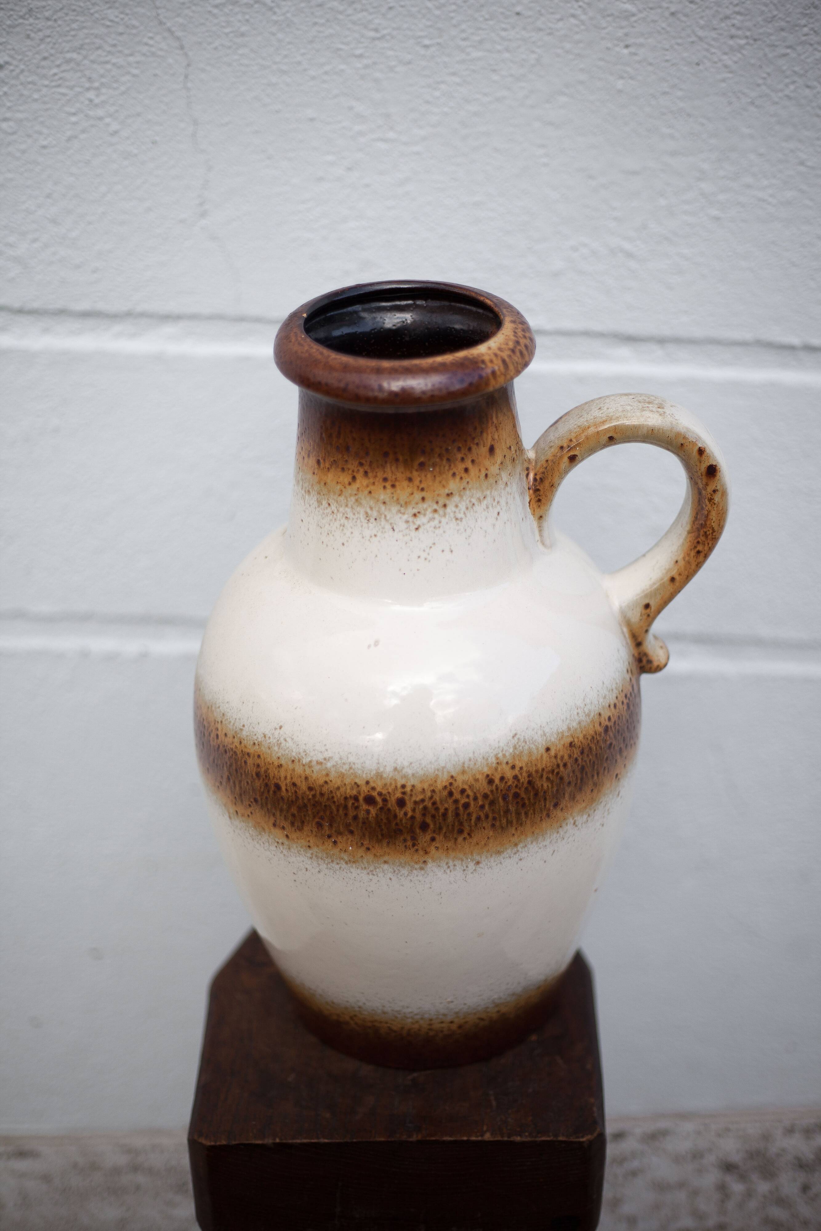 Large West Germany ceramic vase, scheurich Keramik vase, decorative vase, floor vase, 60's