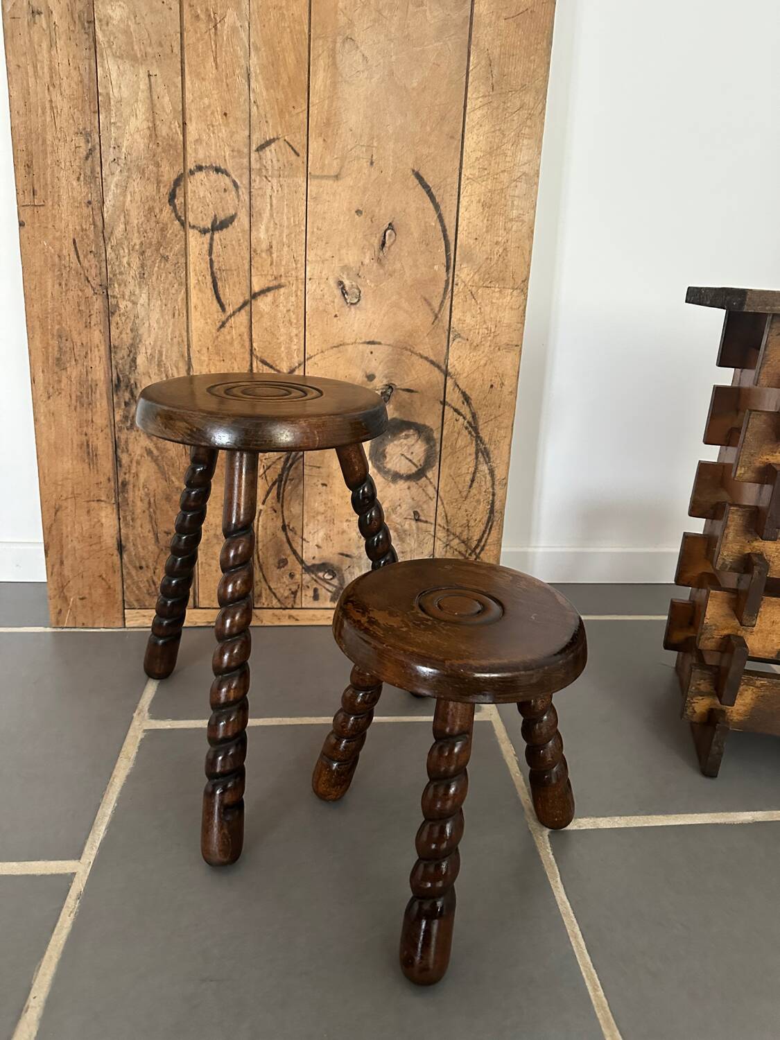 Pair of vintage stools