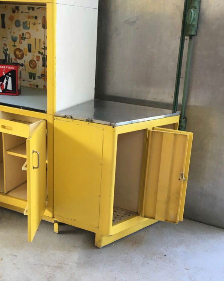 60s kitchen furniture all metal