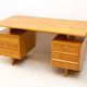 Writing desk, mid-century beechwood, 1970s, Czechoslovakia