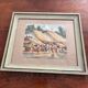 Aquarelle ancienne - Scène de Marché - École d'Indochine v. 1950