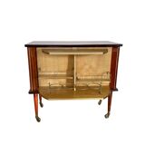 Vintage rotating bar cabinet