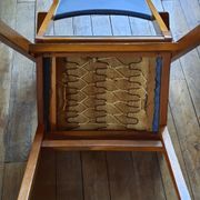 Paire de fauteuils bridge gris