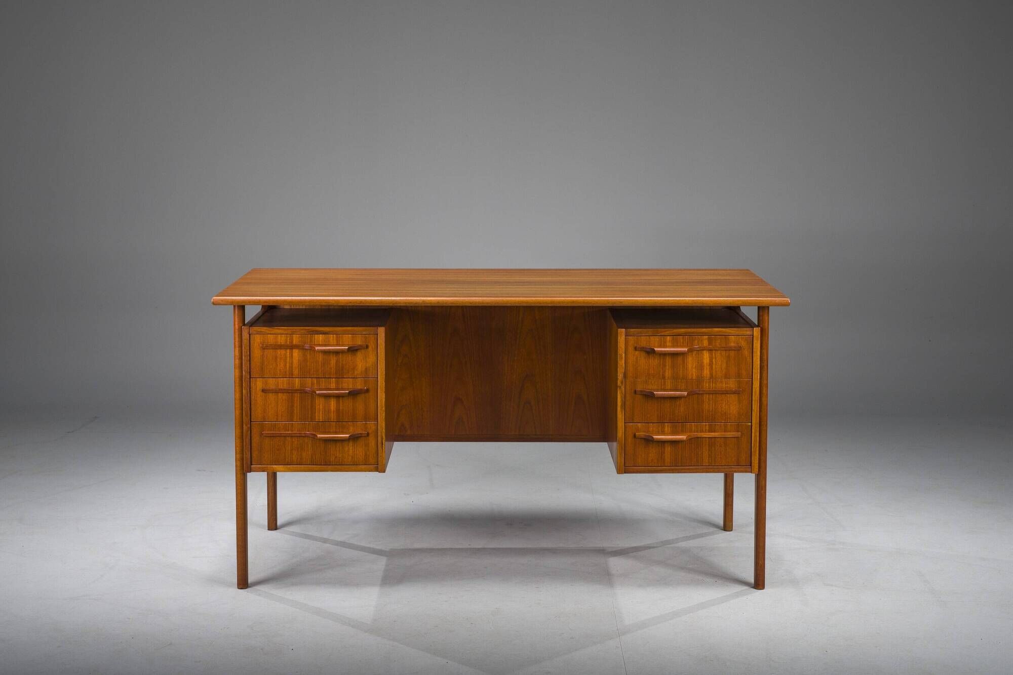 Danish Teak Boomerang Desk by Imha Mobelfabrik, 1970s