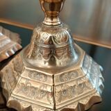 Old chiseled candlesticks