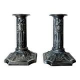 Pair of candlesticks by Victor Saglier 19th century