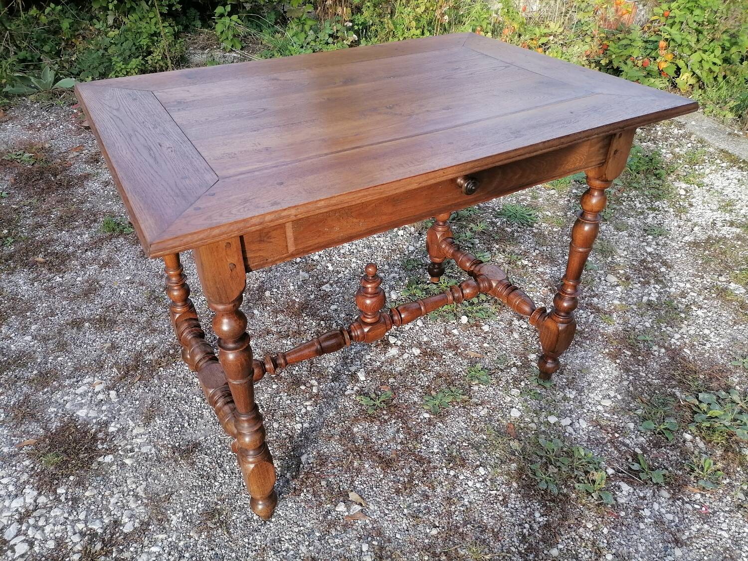 Small desk table in Louis XIII style.