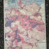 Old MDI map Germany Agricultural and vintage population