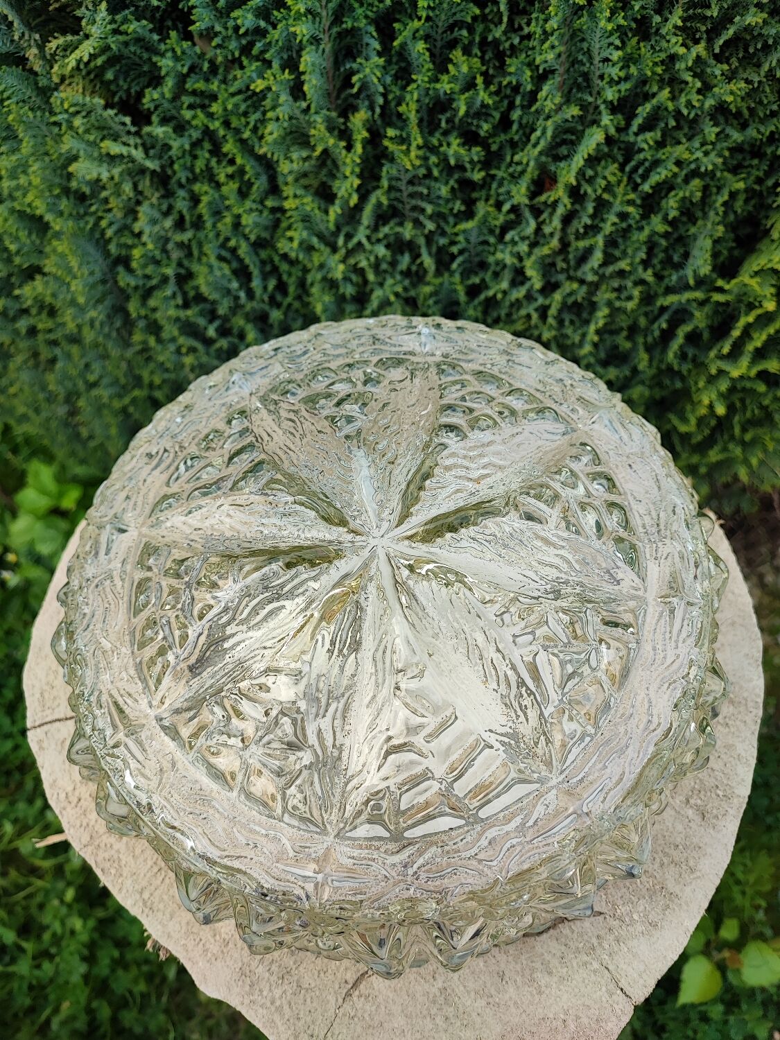 Vintage glass ceiling lamp