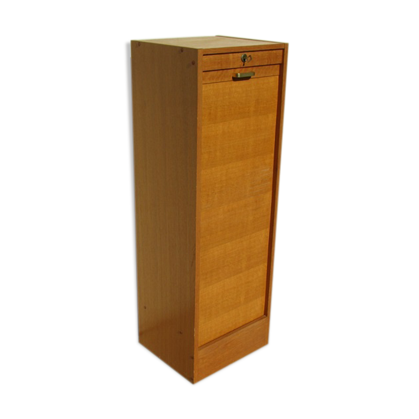 Golden oak filing cabinet