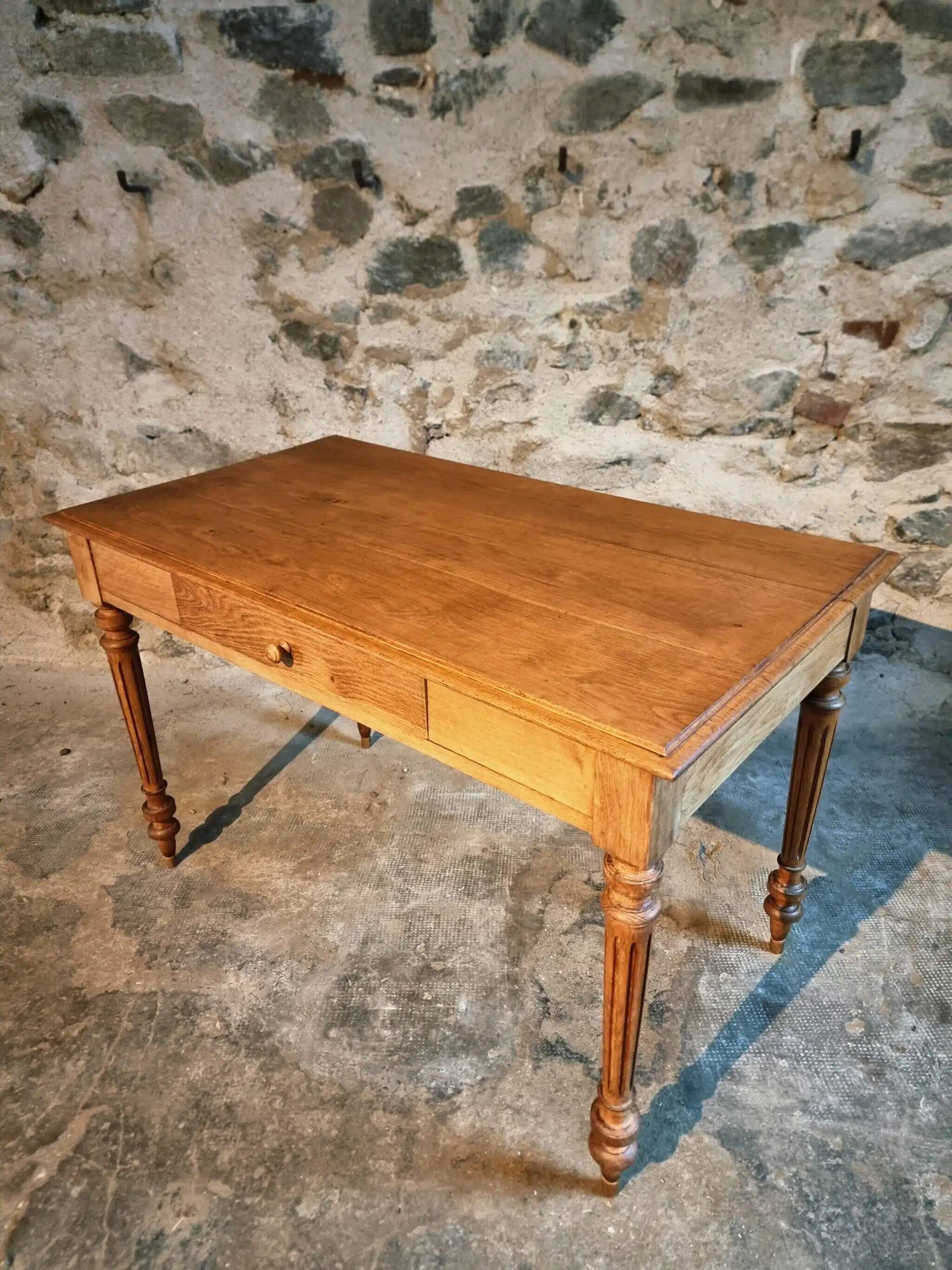 French oak writing desk, 1930s