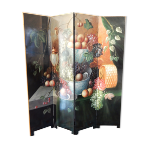 Paravent en bois motif