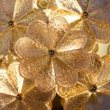 Ernst Palme brass floral wall lamps