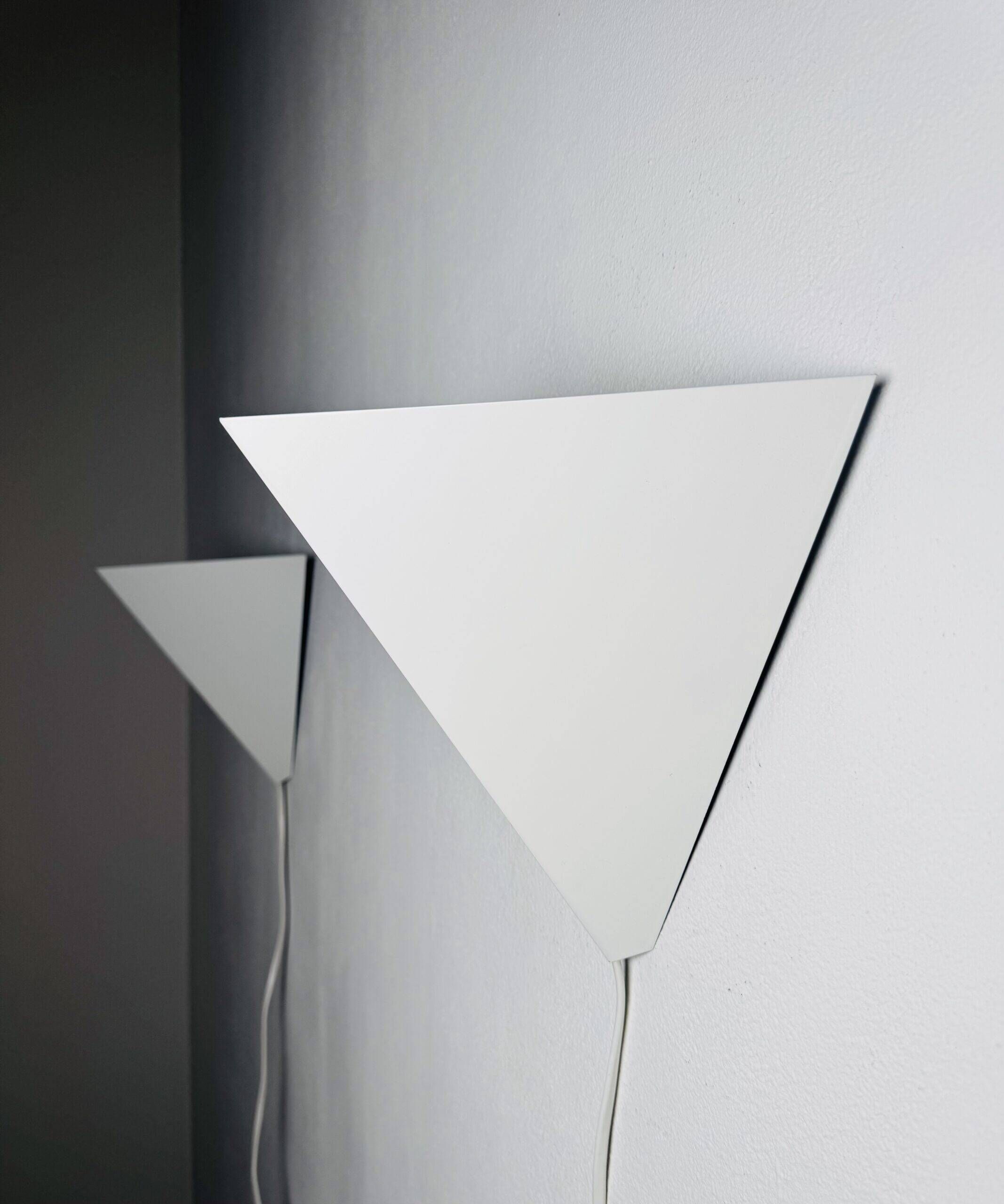 Geometric Pyramid Wall Lamps By J.J.M. Hoogervorst For Anvia Nederland, The Netherlands, 1960S