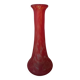 Vase pâte de verre rouge