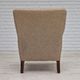 1960s, Danish design, armchair in quality furniture wool fabric.